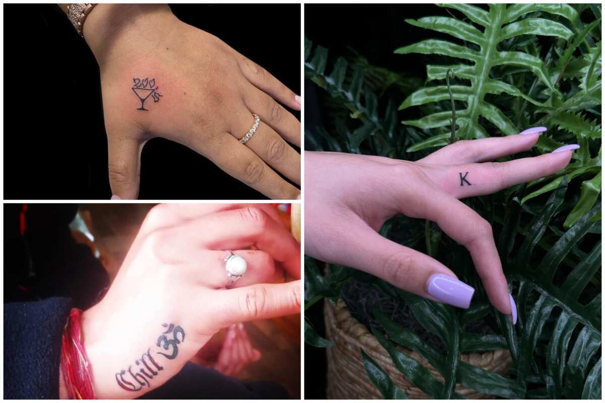75+ small women's unique hand tattoos to enhance your look - Legit.ng